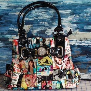 Temptation Vinyl Shoulder Magazine Purse